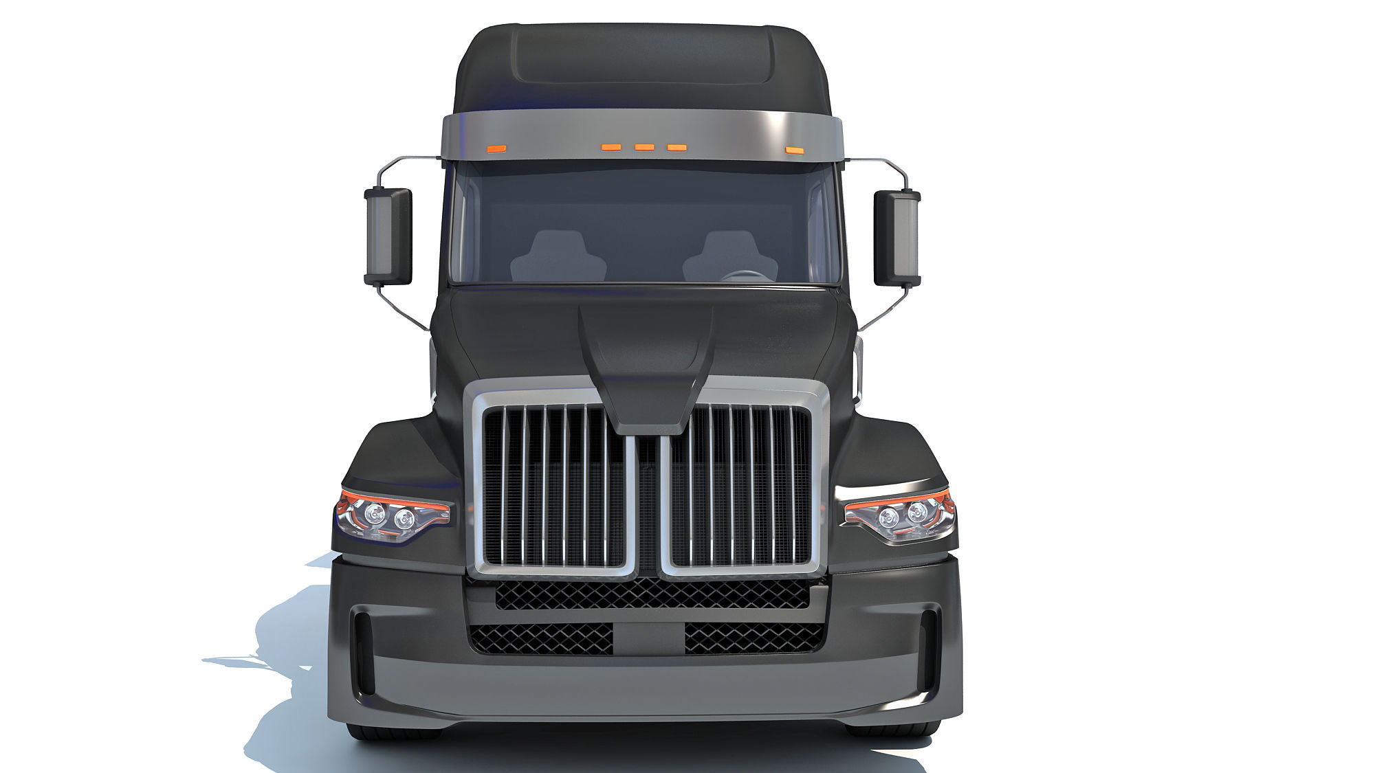 Animal Transporter Truck 3D model_10