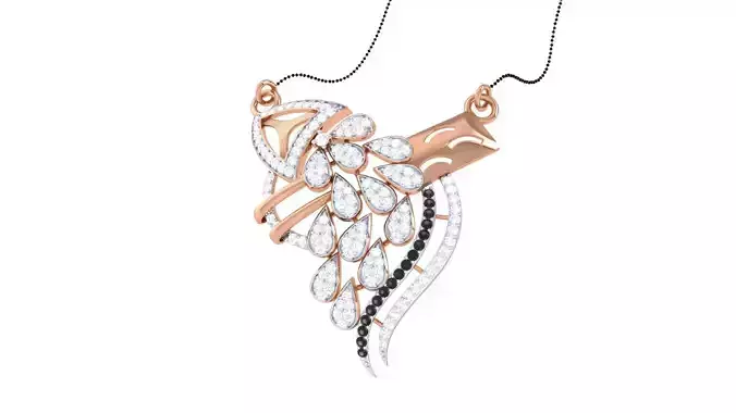 Diamond High Jewelry Pendant Necklace 3dm stl 3mf obj glb