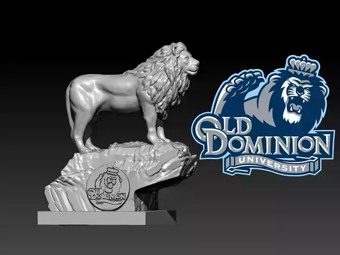 NCAA - OLD DOMINION UNIVERSITY MASCOT STATUE DECOR - 3D PRINT 3D print model