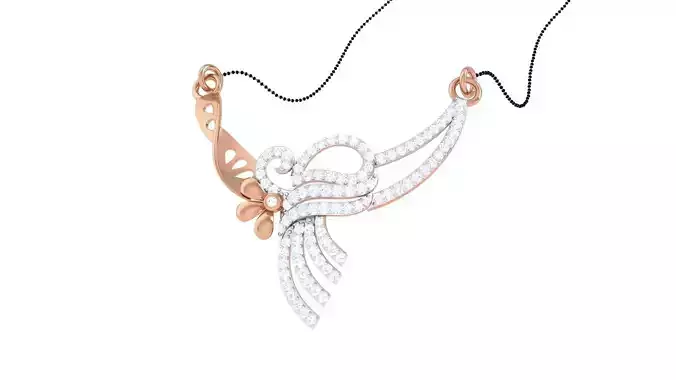 Diamond High Jewelry Pendant Necklace 3dm stl 3mf obj glb 3D print model