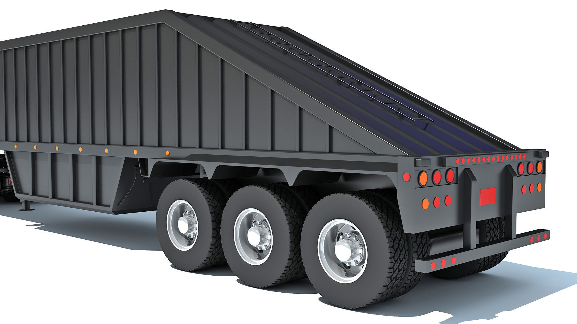Bottom Dump Truck 3D model_15