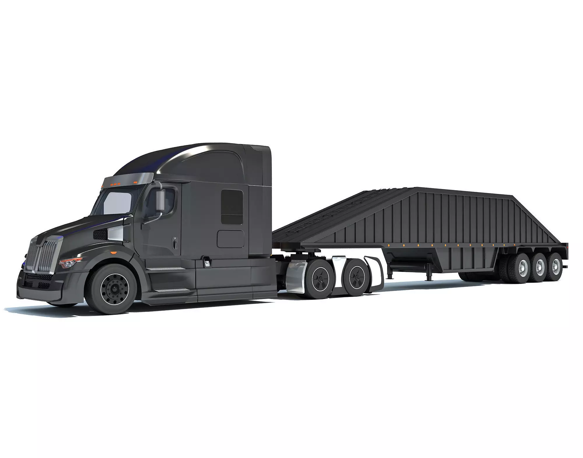 Bottom Dump Truck 3D model_0