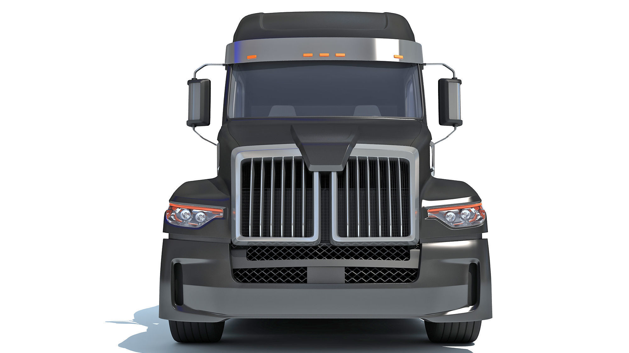 Bottom Dump Truck 3D model_10