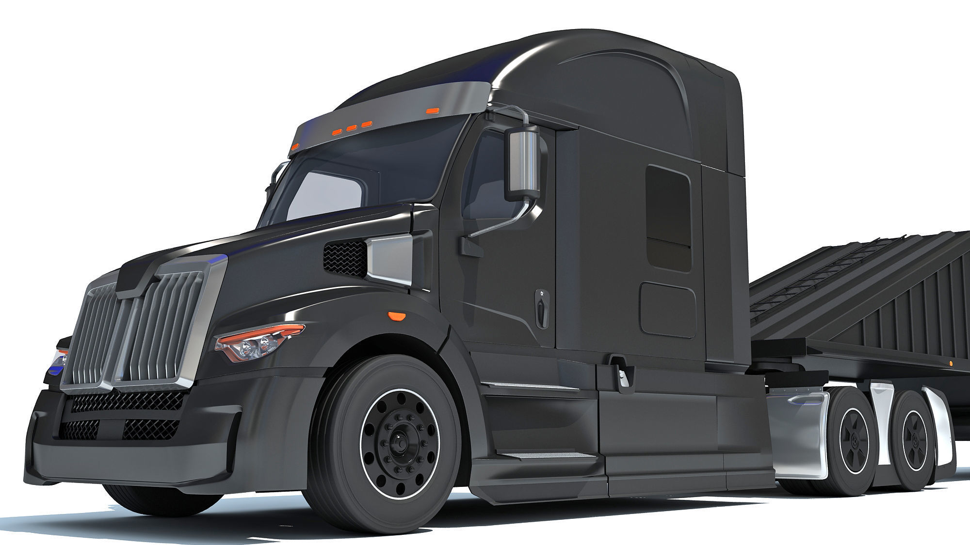 Bottom Dump Truck 3D model_12