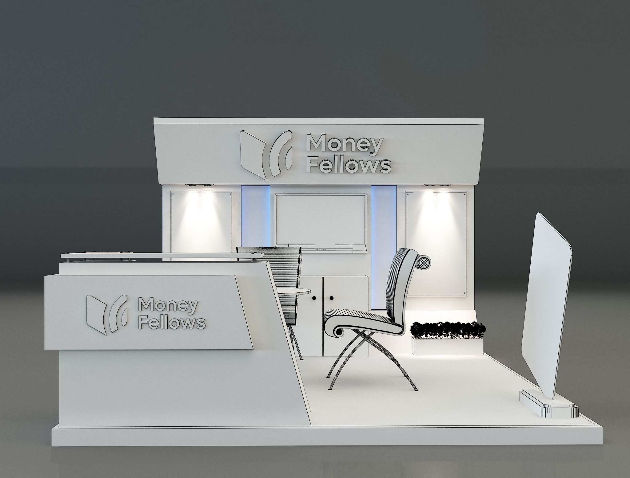 Booth Exhibition Stand a 652b 3D model_7