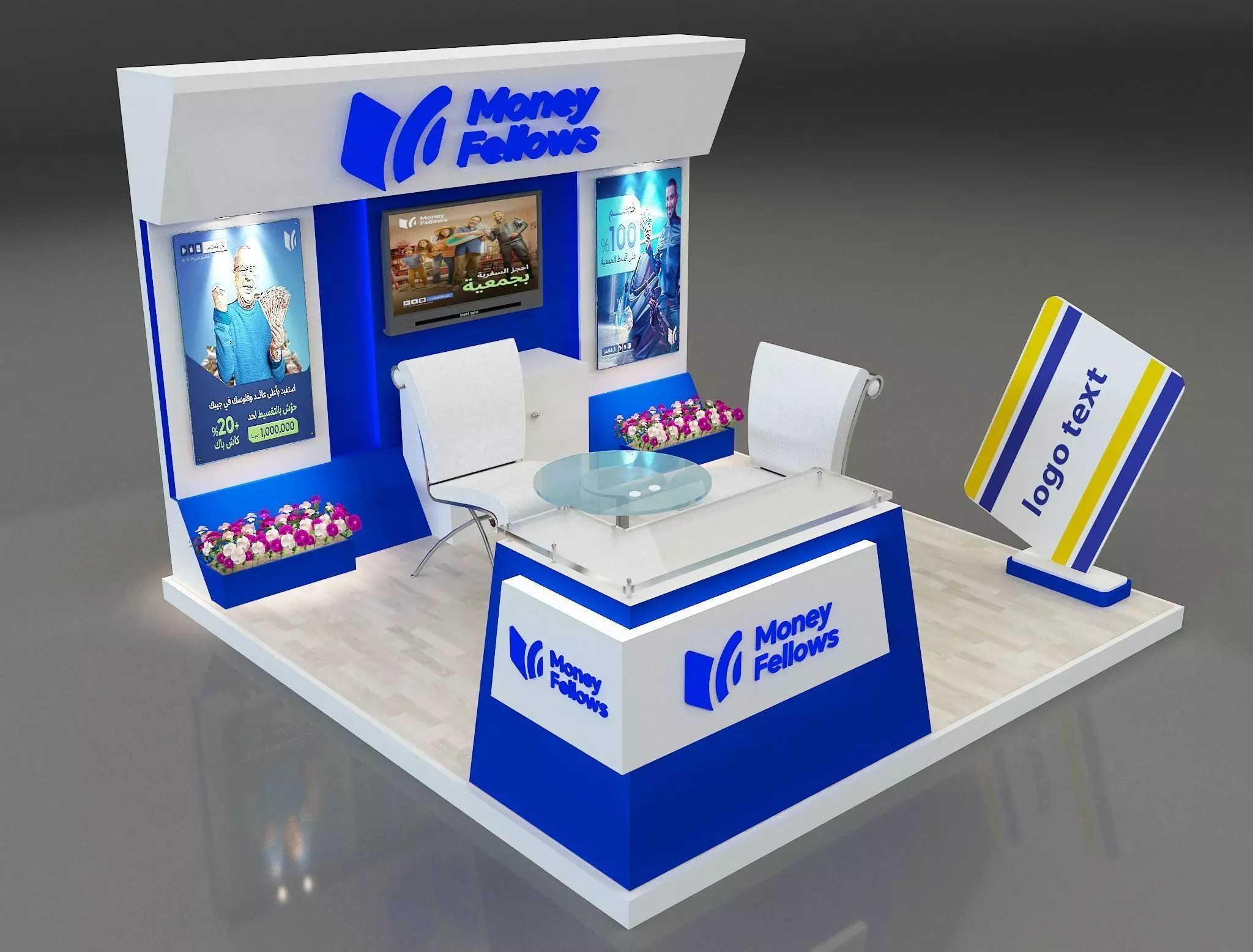 Booth Exhibition Stand a 652b 3D model_0