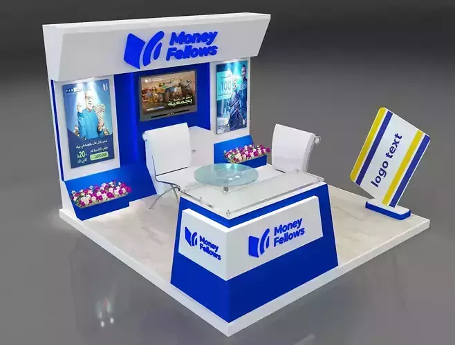 Booth Exhibition Stand a 652b 3D model