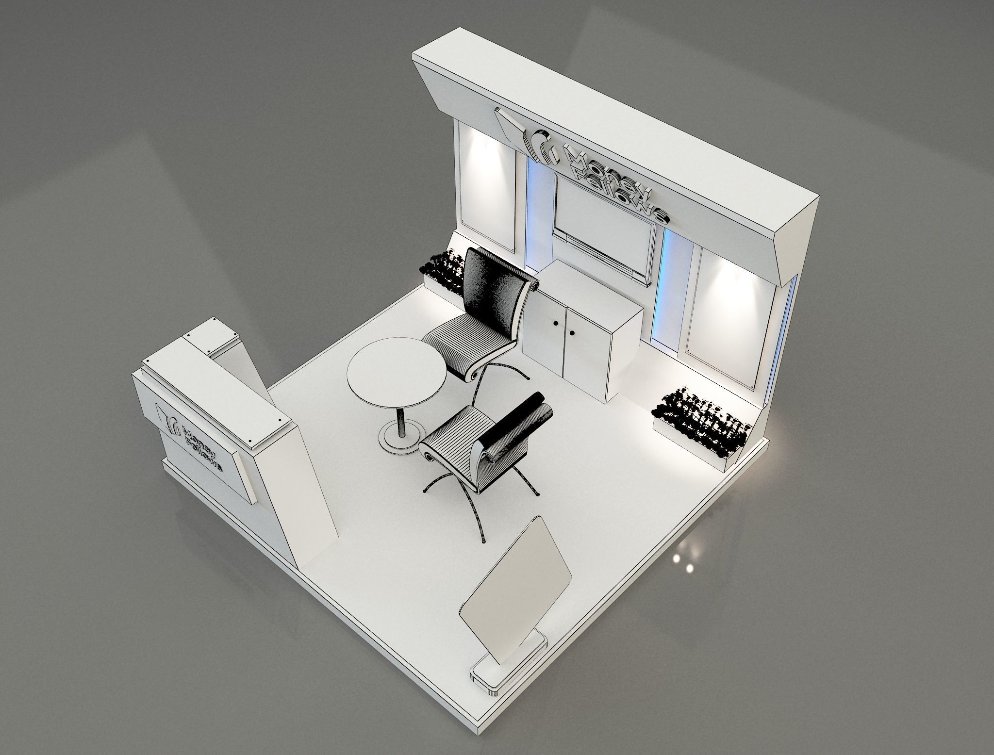 Booth Exhibition Stand a 652b 3D model_5