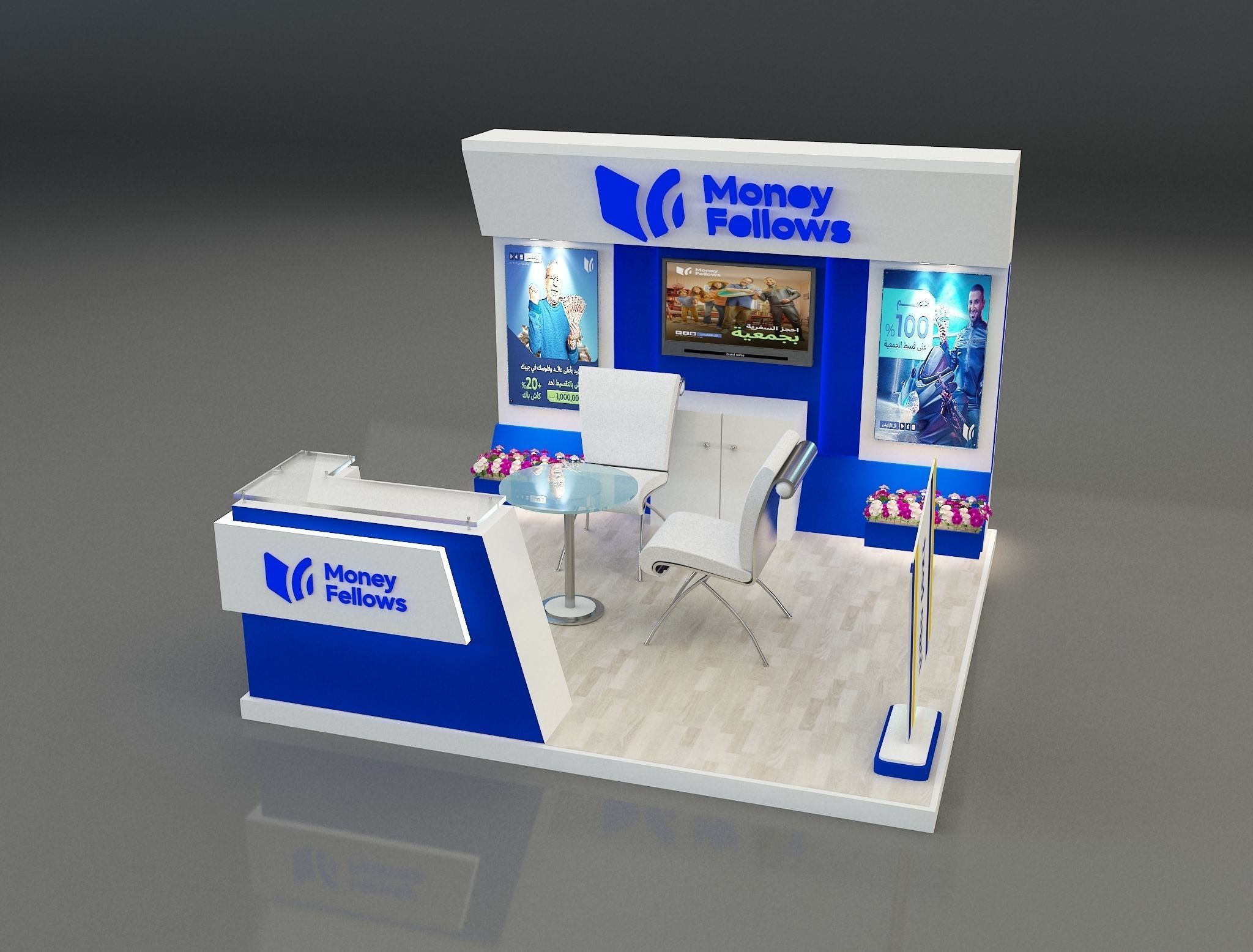 Booth Exhibition Stand a 652b 3D model_2