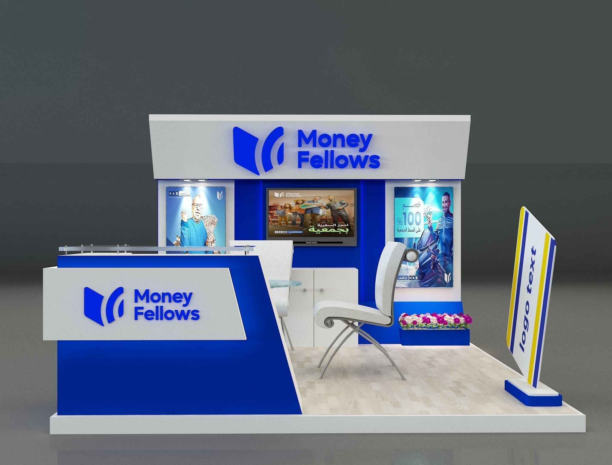 Booth Exhibition Stand a 652b 3D model_6