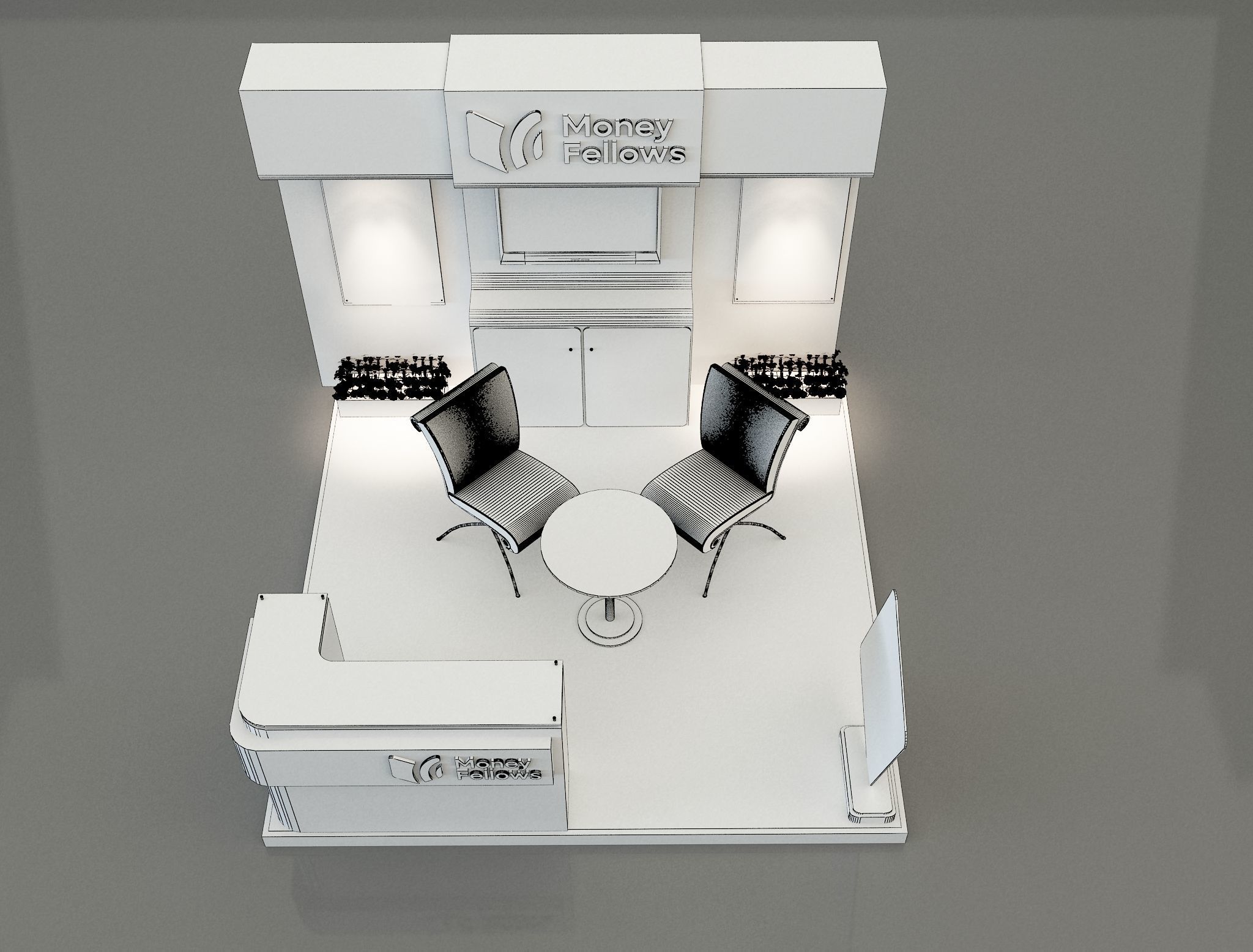 Booth Exhibition Stand a 652c 3D model_1
