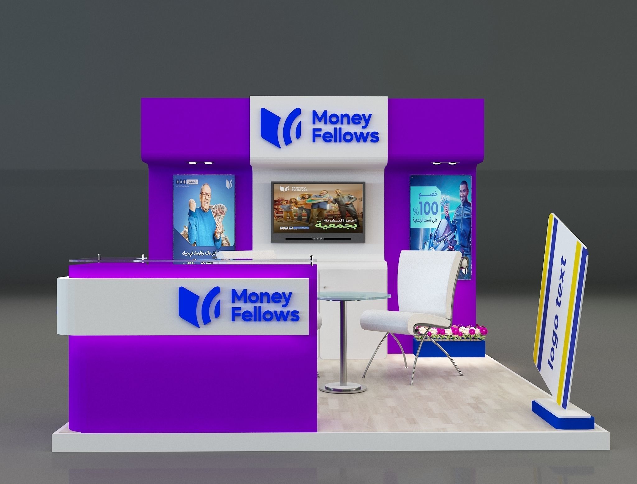 Booth Exhibition Stand a 652c 3D model_8