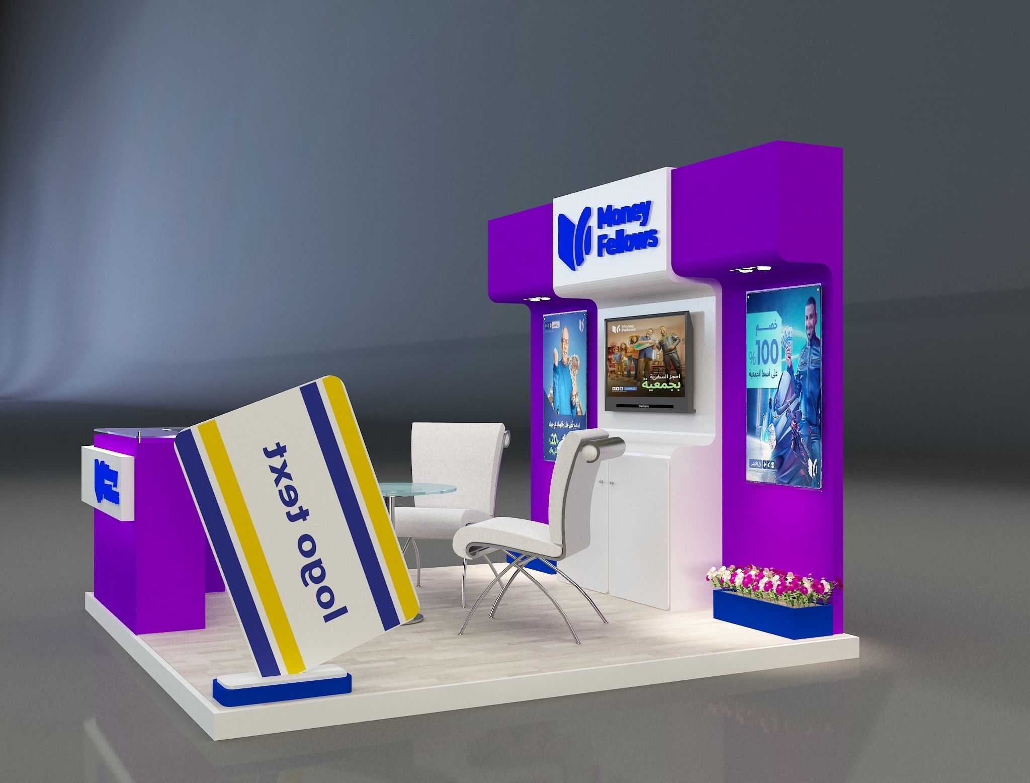 Booth Exhibition Stand a 652c 3D model_10