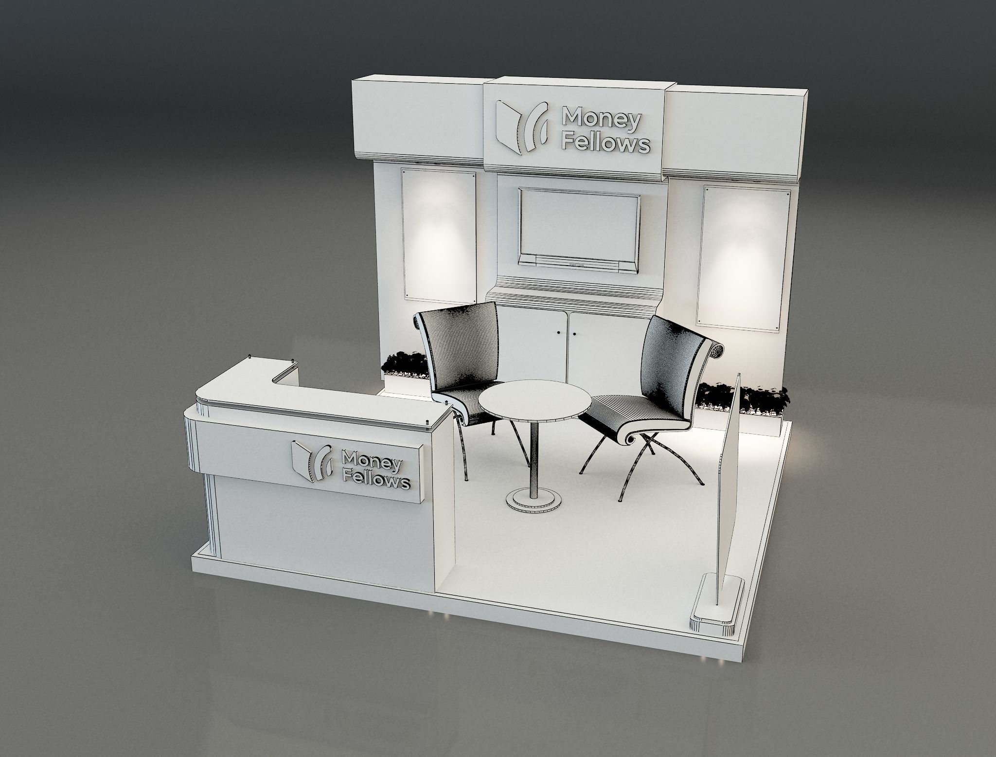 Booth Exhibition Stand a 652c 3D model_5
