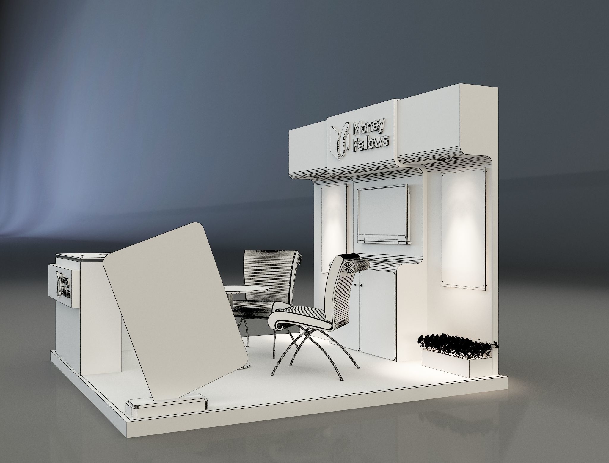 Booth Exhibition Stand a 652c 3D model_11