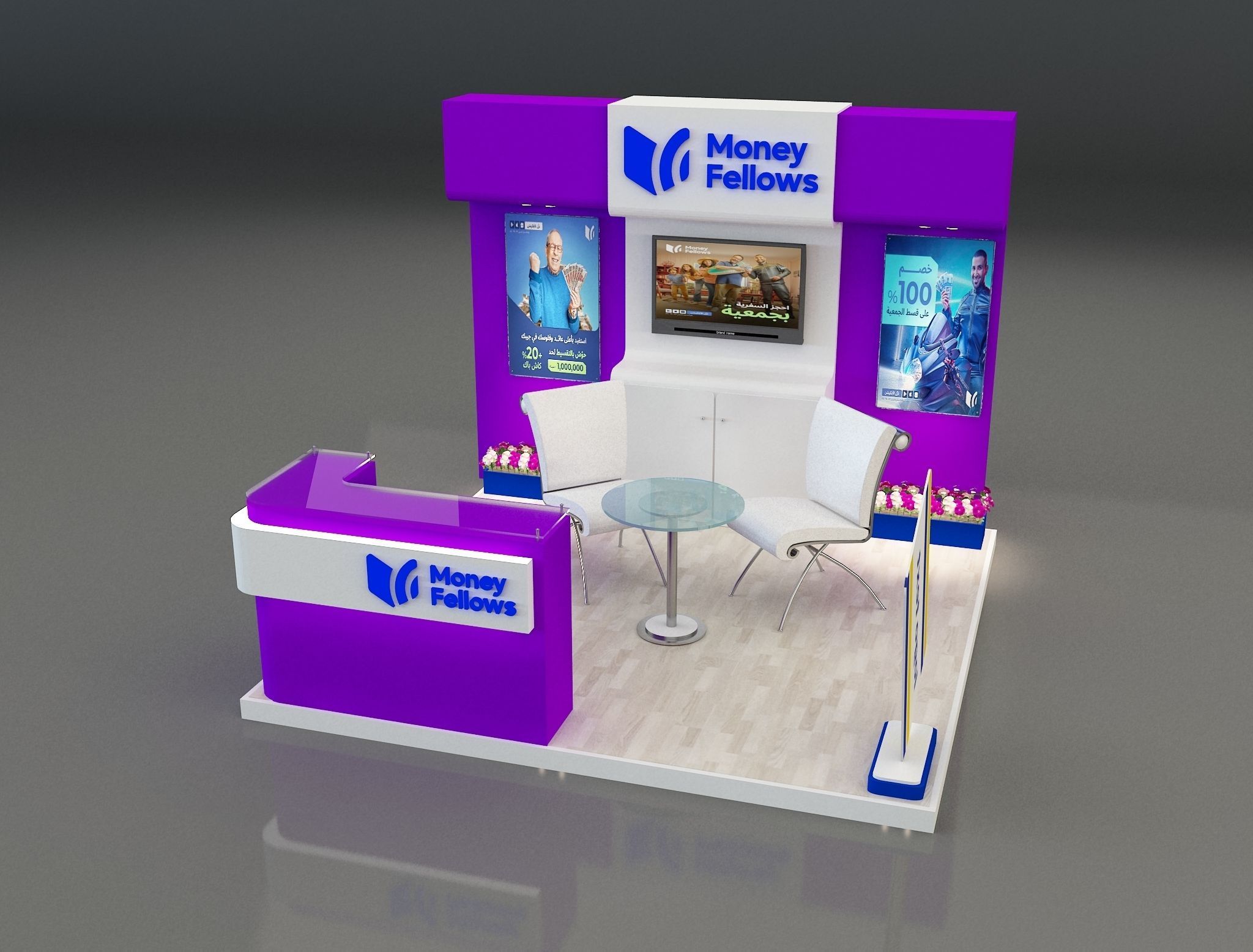 Booth Exhibition Stand a 652c 3D model_4