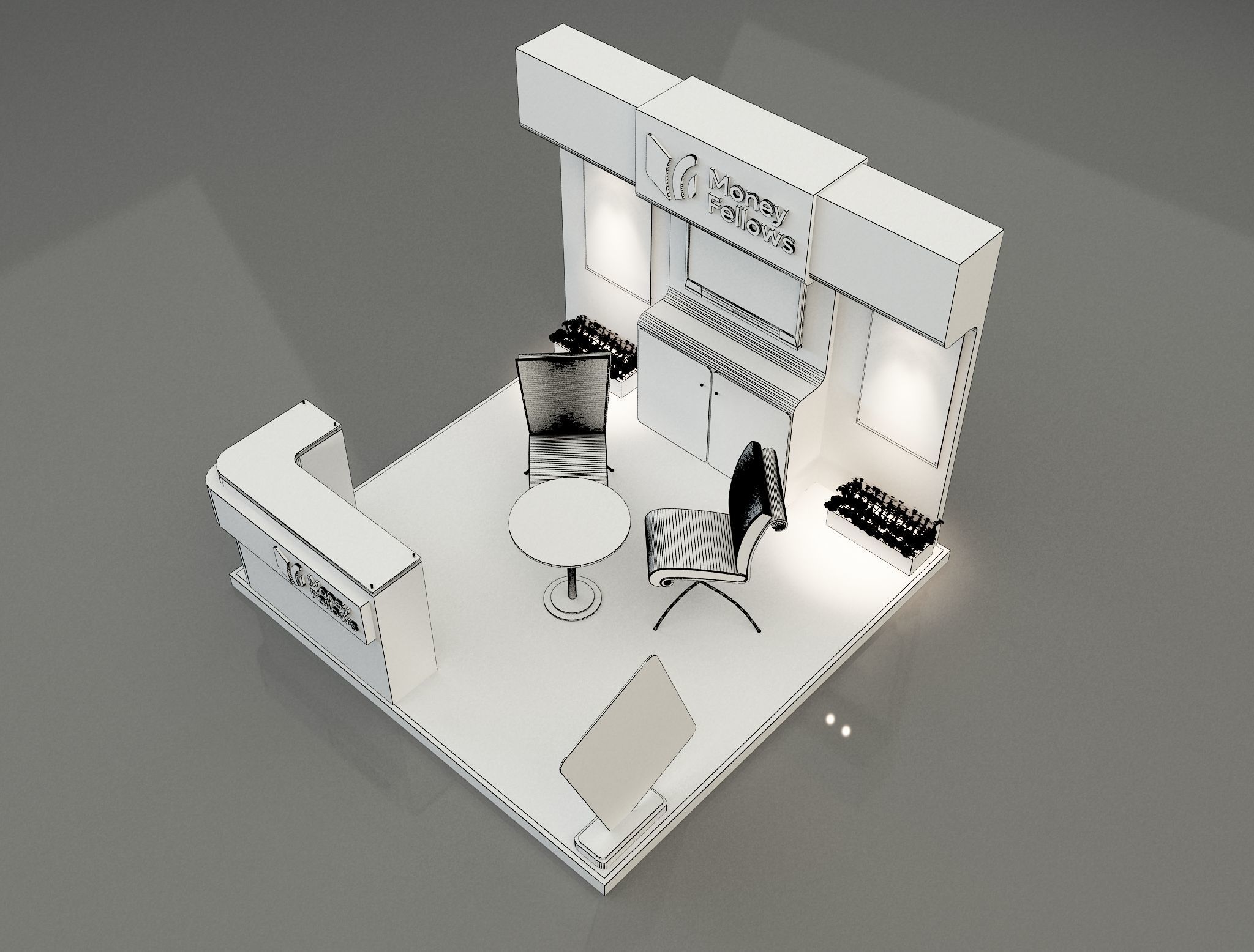 Booth Exhibition Stand a 652c 3D model_7