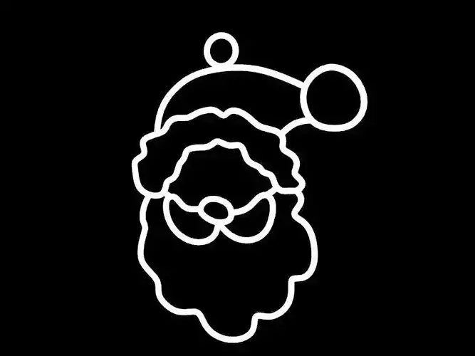 Santa s Shape Christmas Ornamen 3D print model