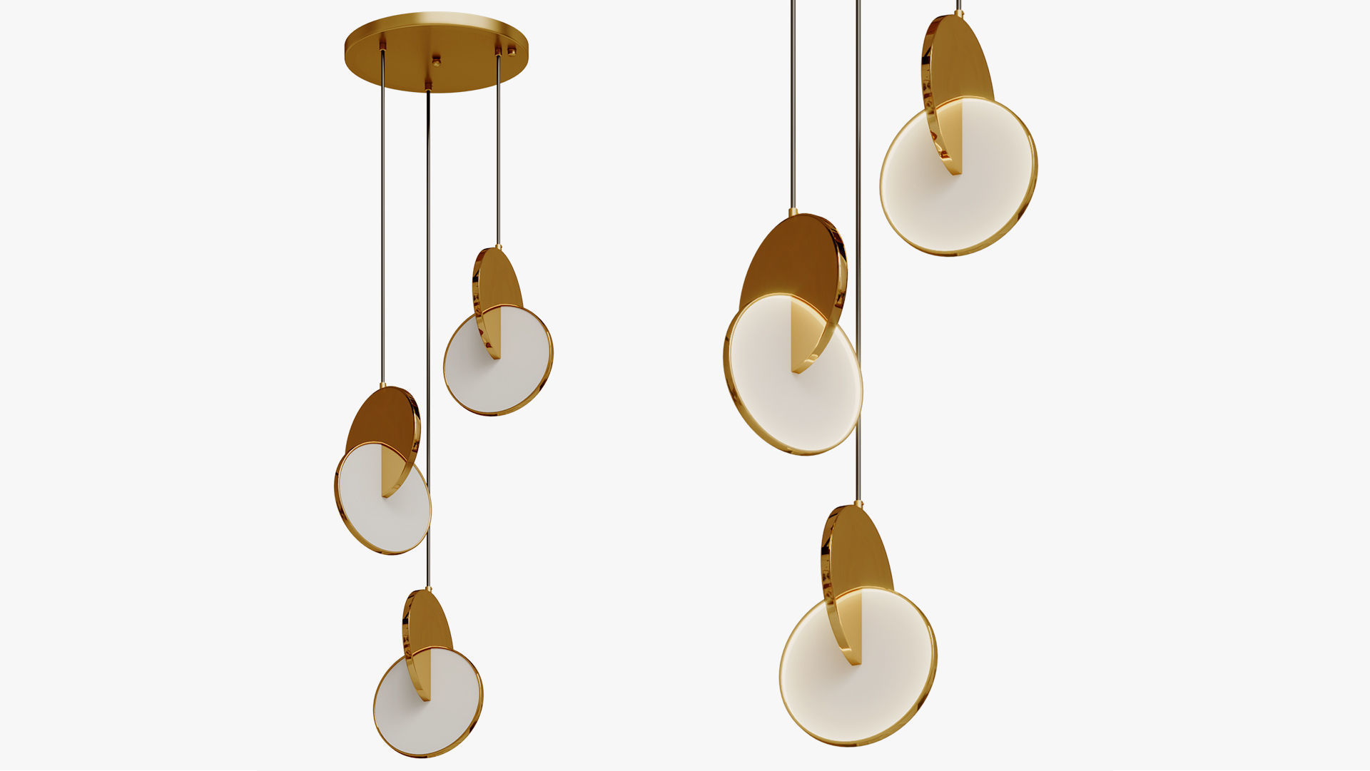 Eclipse Pendant Lamp Moderli Mesa 3D model_4