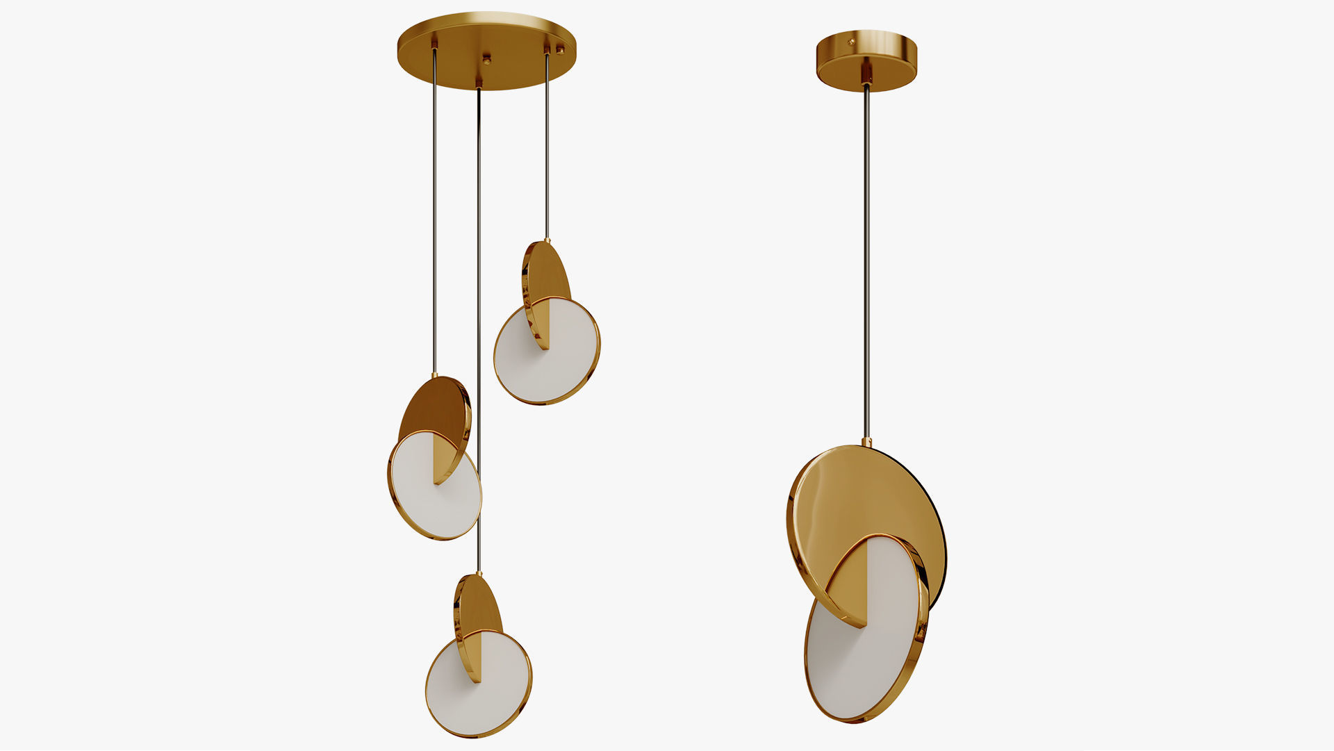 Eclipse Pendant Lamp Moderli Mesa 3D model_1
