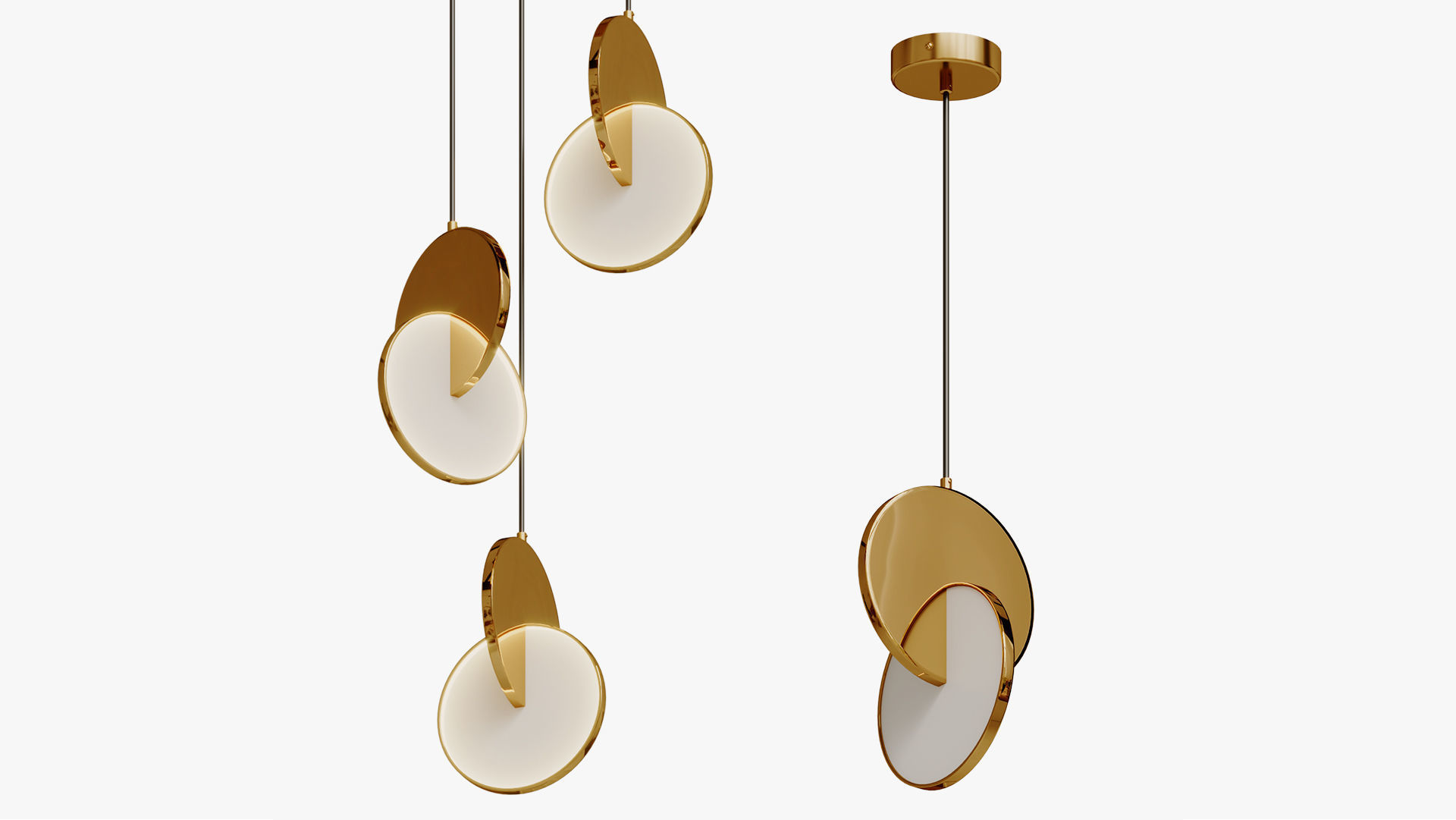 Eclipse Pendant Lamp Moderli Mesa 3D model_3