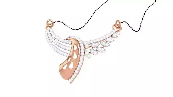 Diamond High Jewelry Pendant Necklace 3dm stl 3mf obj glb 3D print model