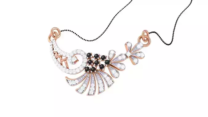 Diamond High Jewelry Pendant Necklace 3dm stl 3mf obj glb