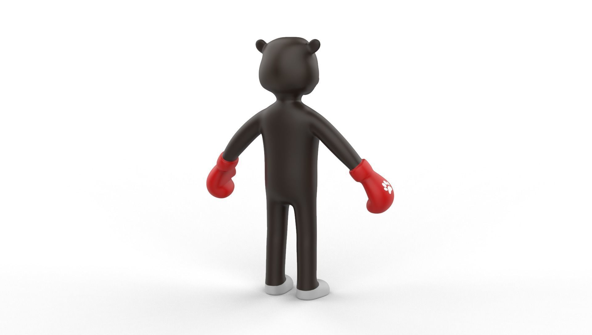 Boxing Rhino Animal Animated  Low-poly 3D model_12