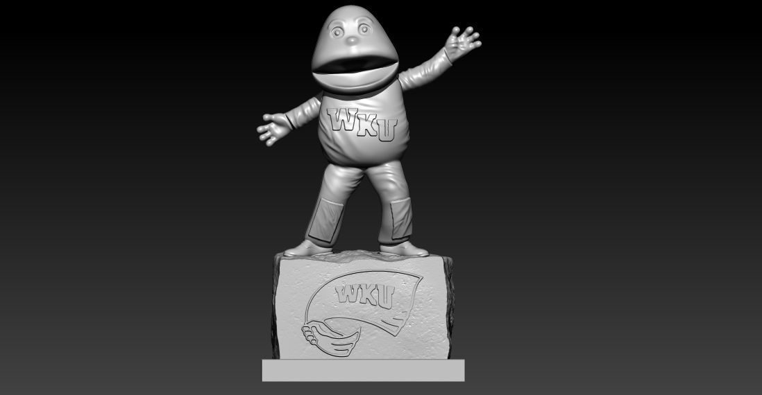 NCAA - WESTERN KENTUCKY HILLTOPPERS FOOTBALL MASCOT - 3D PRINT 3D print model_1
