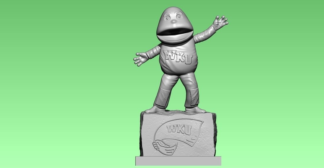 NCAA - WESTERN KENTUCKY HILLTOPPERS FOOTBALL MASCOT - 3D PRINT 3D print model_3