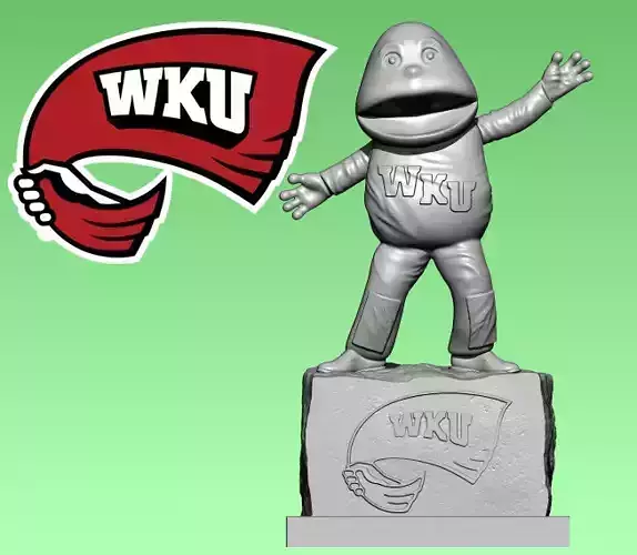 NCAA - WESTERN KENTUCKY HILLTOPPERS FOOTBALL MASCOT - 3D PRINT 3D print model