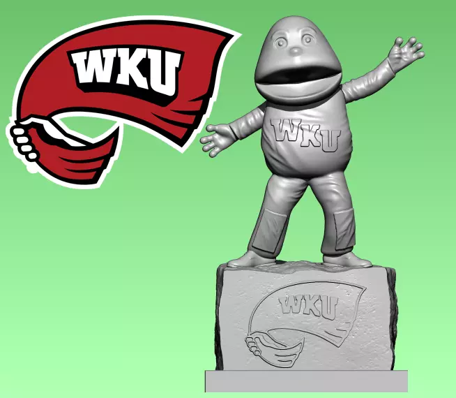 NCAA - WESTERN KENTUCKY HILLTOPPERS FOOTBALL MASCOT - 3D PRINT 3D print model_0