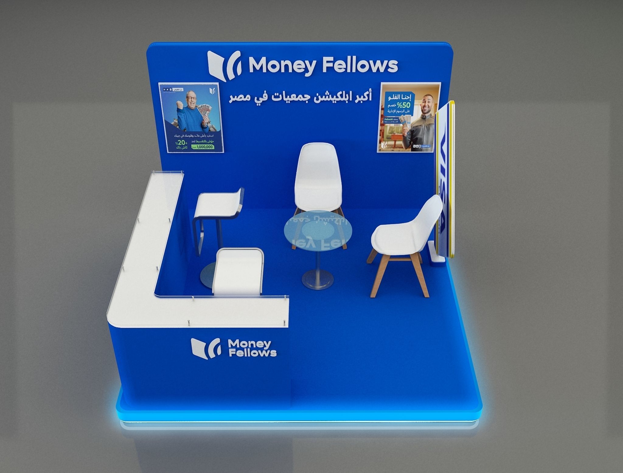 Booth Exhibition Stand a653a 3D model_2