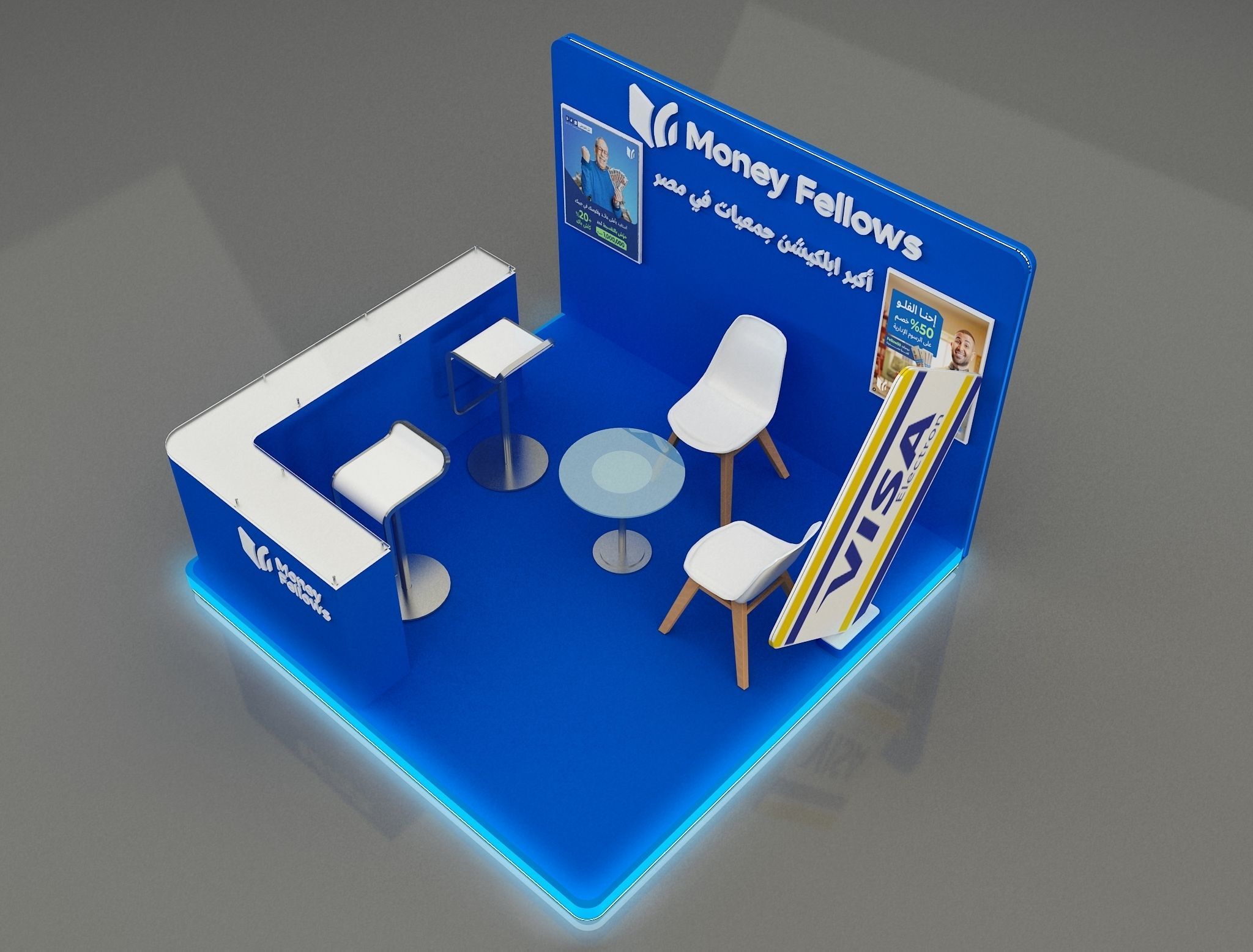 Booth Exhibition Stand a653a 3D model_4