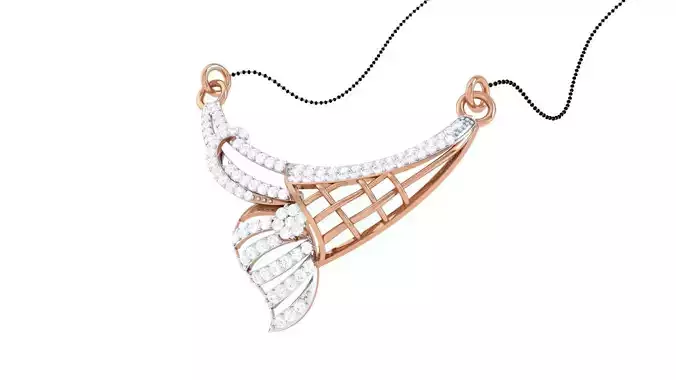 Diamond High Jewelry Pendant Necklace 3dm stl 3mf obj glb 3D print model