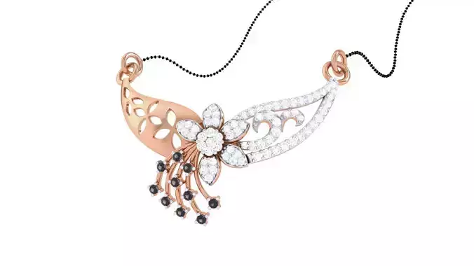 Diamond High Jewelry Pendant Necklace 3dm stl 3mf obj glb