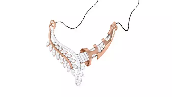 Diamond High Jewelry Pendant Necklace 3dm stl 3mf obj glb 3D print model