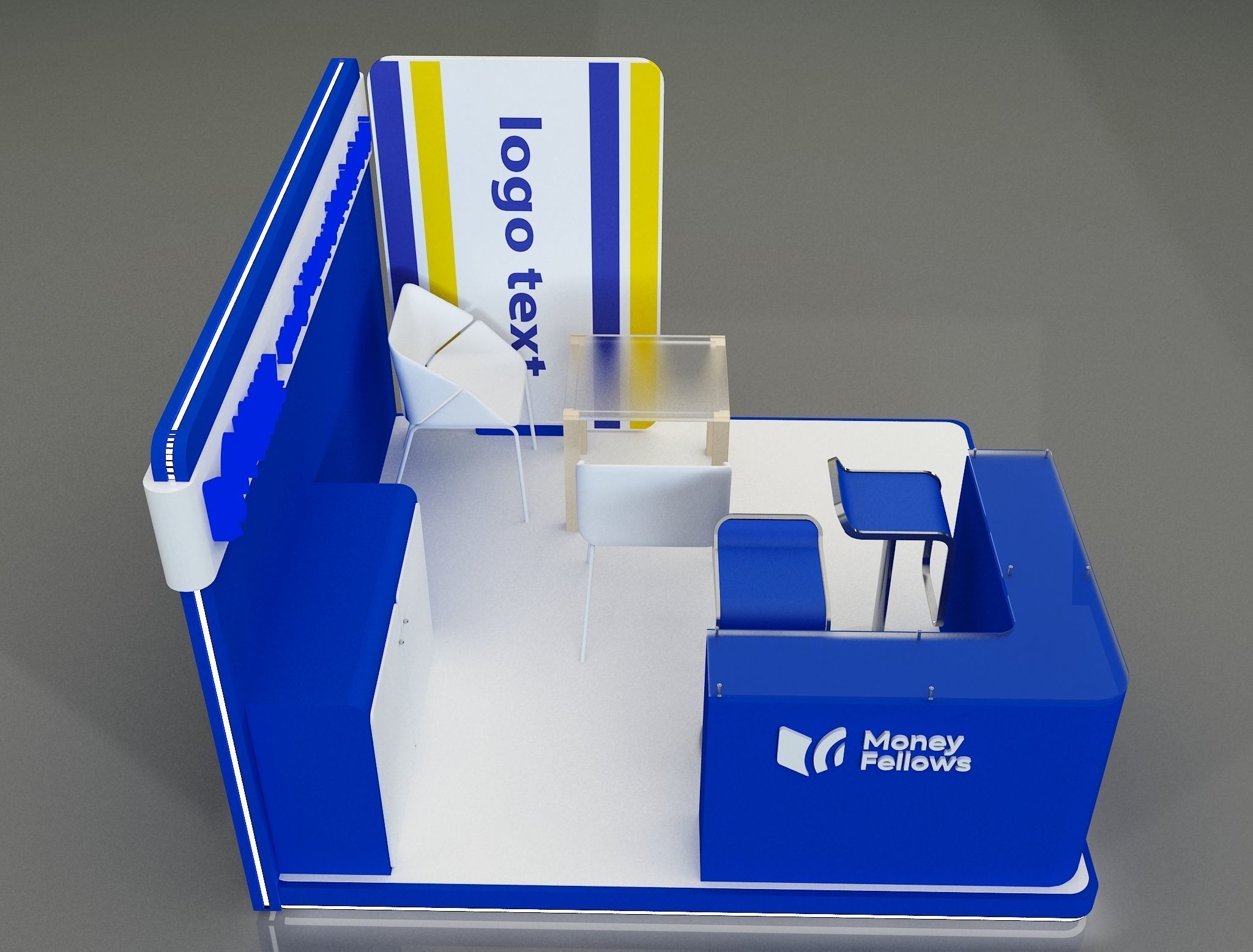Booth Exhibition Stand a653b 3D model_8
