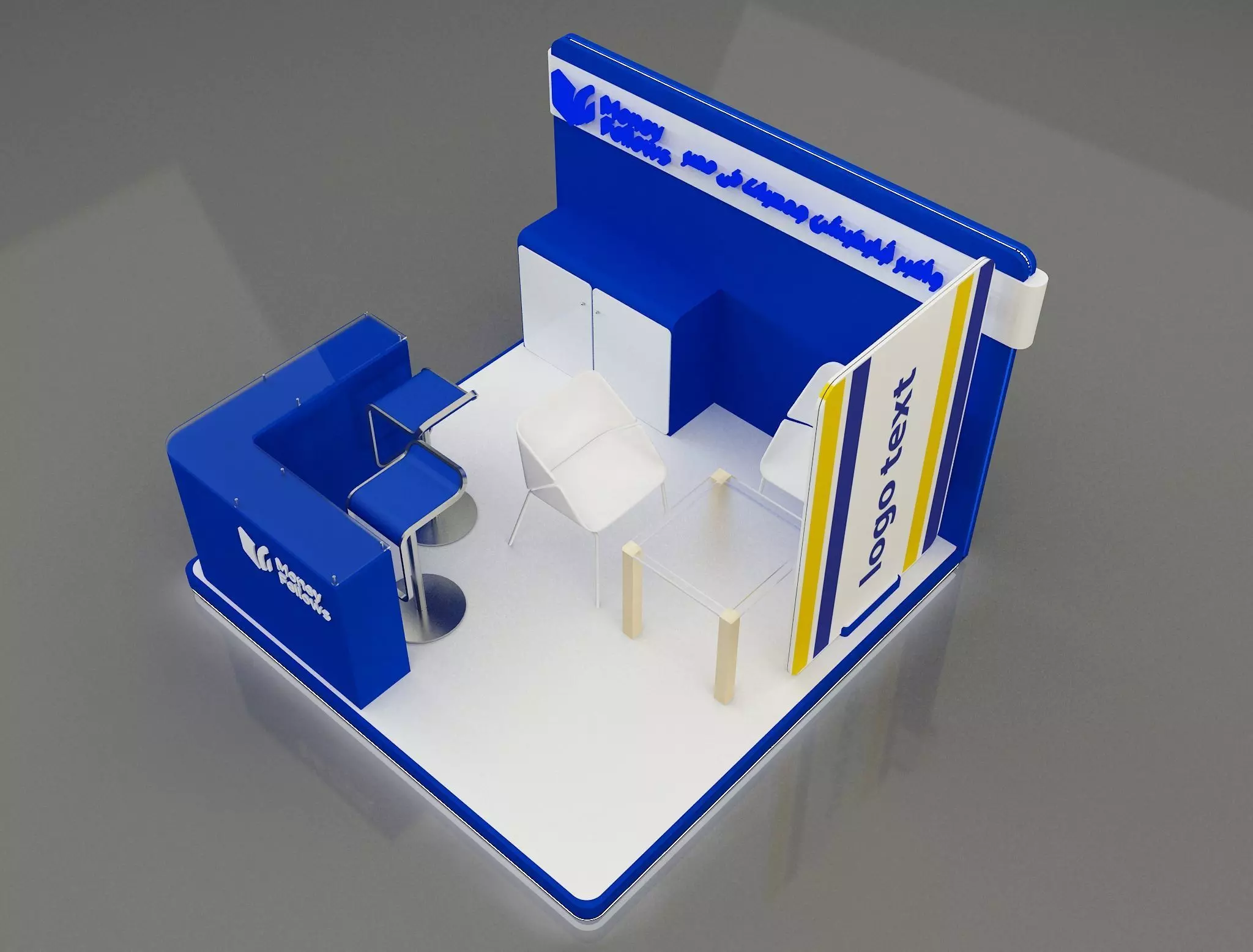 Booth Exhibition Stand a653b 3D model_0