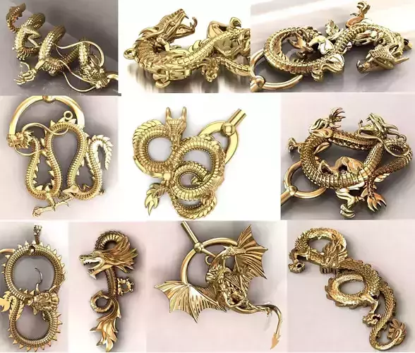 Dragons 3D print model