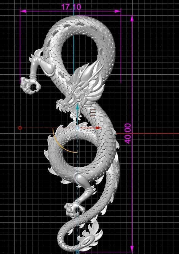 Dragons 3D print model_3