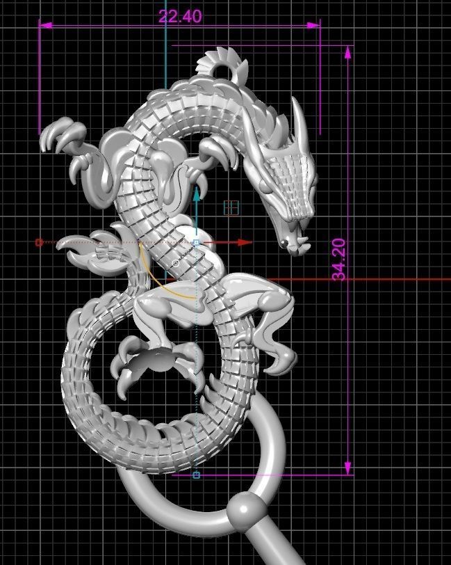 Dragons 3D print model_11