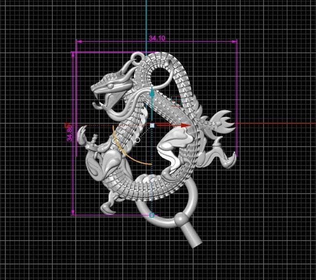 Dragons 3D print model_1