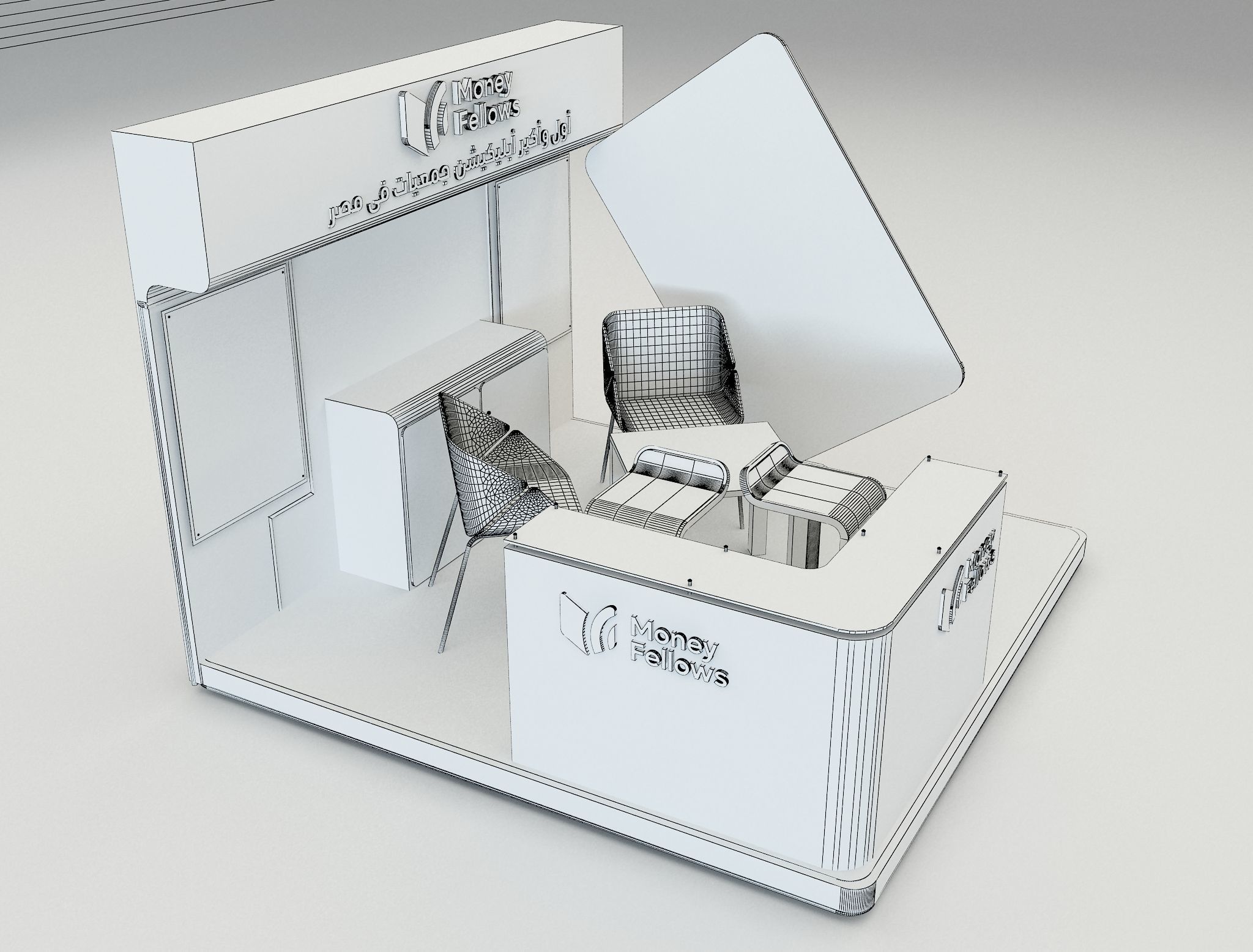 Booth Exhibition Stand a653e 3D model_13