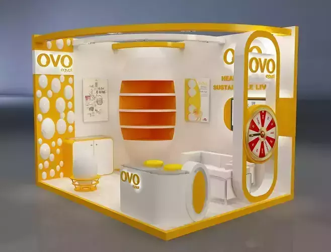  Booth Exhibition Stand a654a 3D model