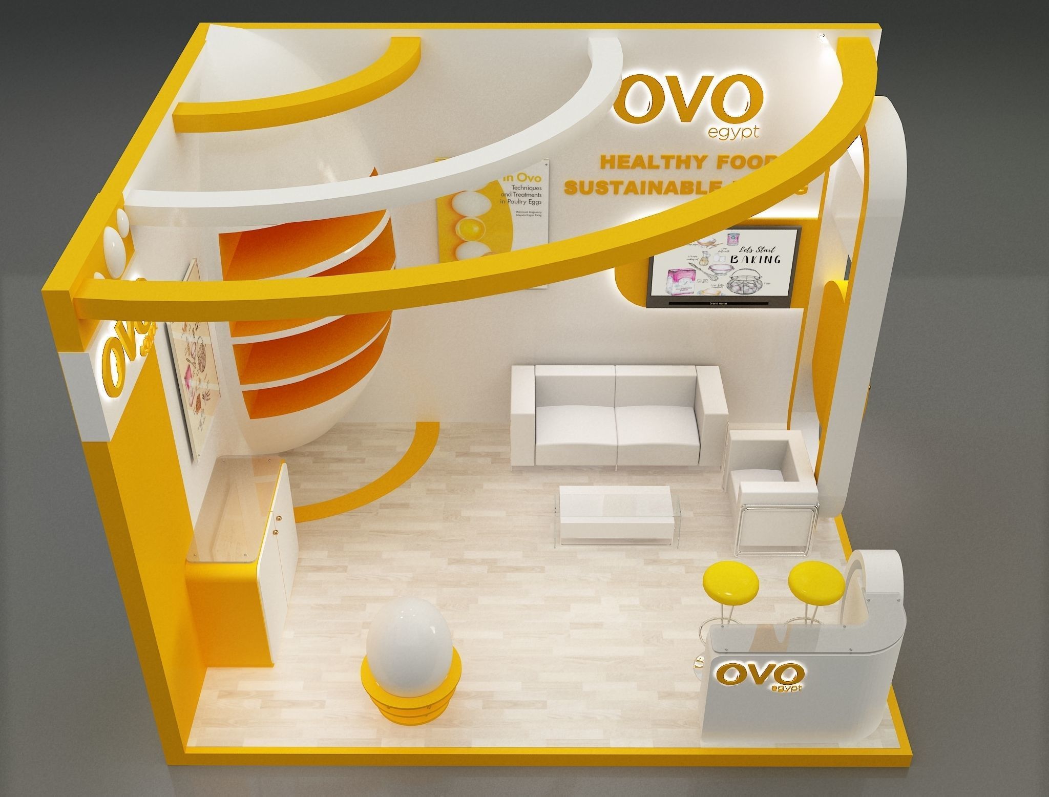 Booth Exhibition Stand a654b 3D model_8