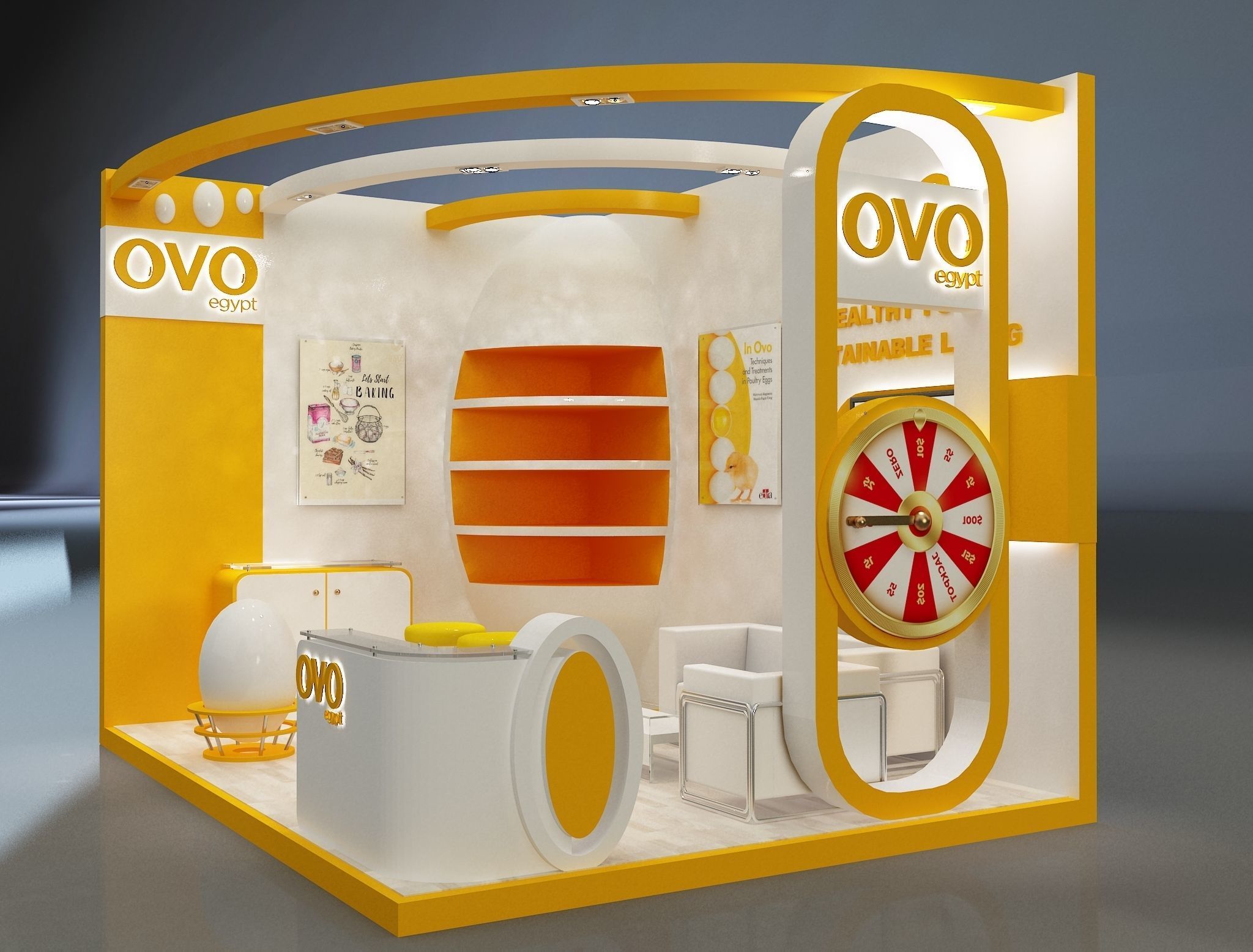 Booth Exhibition Stand a654b 3D model_6