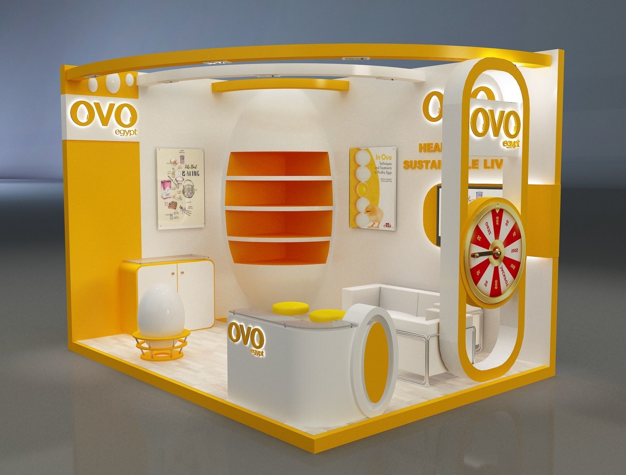 Booth Exhibition Stand a654b 3D model_2