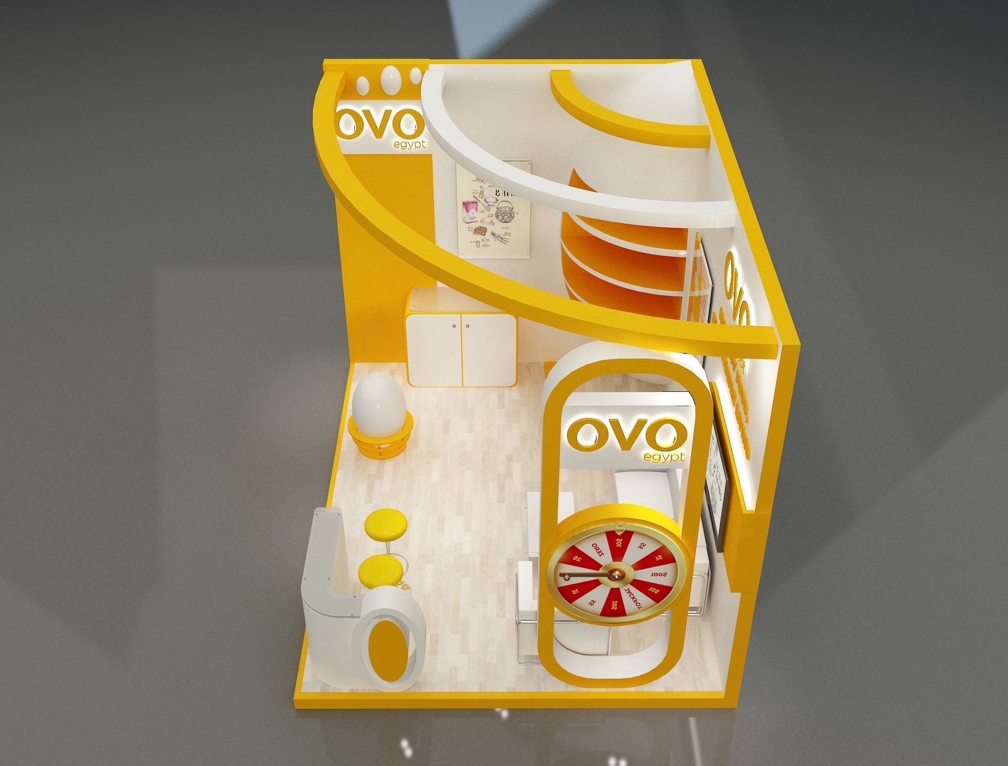 Booth Exhibition Stand a654b 3D model_4