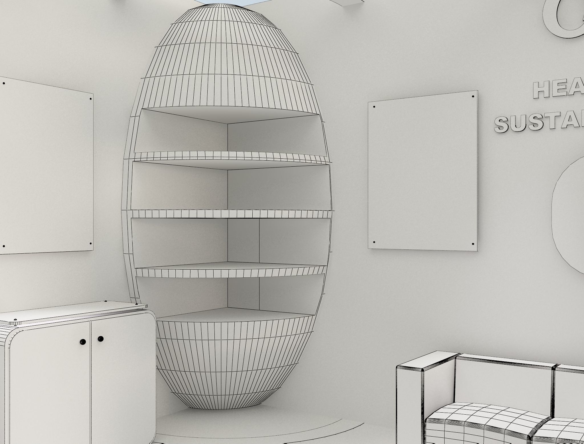 Booth Exhibition Stand a654b 3D model_13